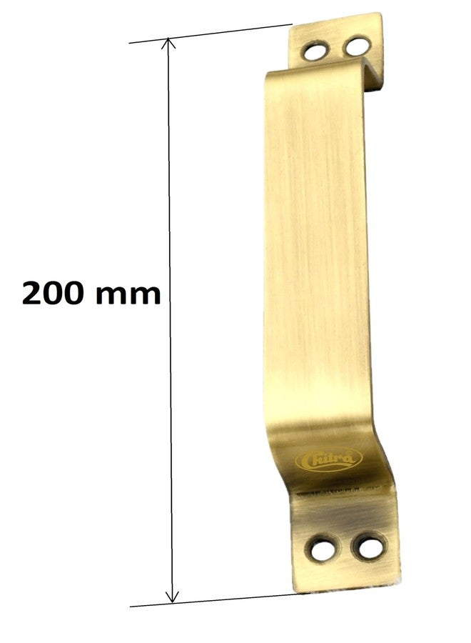 Chitra Wave Stainless Steel Heavy Door Fitting Accessories Full Set/Kit (1 Aldrop, 1 Latch, 2 Handles, 1 Tower Bolt and 1 Door Stopper) (10 Inch, Antique Brass) - Image 4